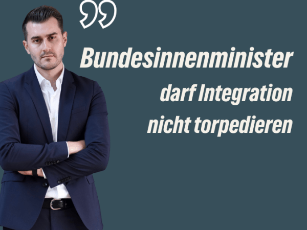 Zulassungsstopp für Sprach- und Integrationskurse. Bundesinnenminister darf Integration nicht&nbsp;torpedieren.