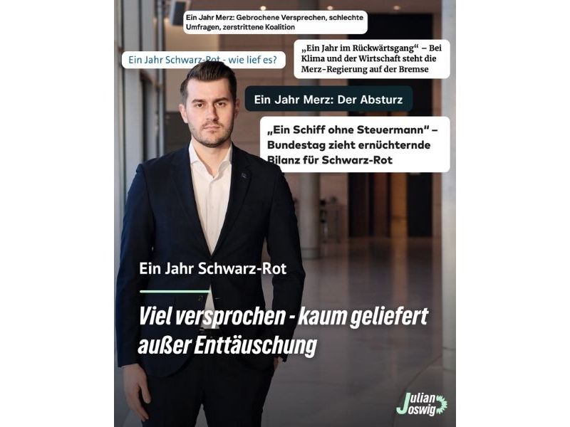 Ein Jahr Schwarz-Rot: viel versprochen – kaum&nbsp;geliefert