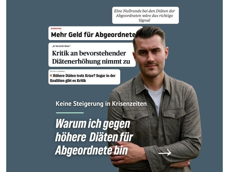 Warum ich gegen höhere  Diäten für Abgeordnete&nbsp;bin